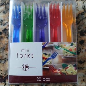 Colorful Mini Forks Set - 20 pcs